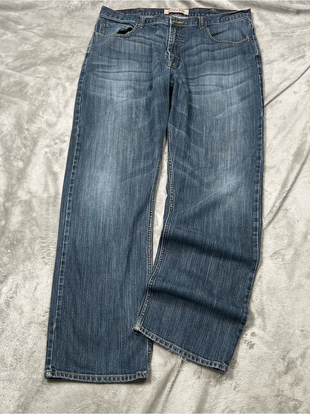 Vintage Wrangler Relaxed Bootcut Jeans Mens 36x31 Blue Baggy Good Fade Skater